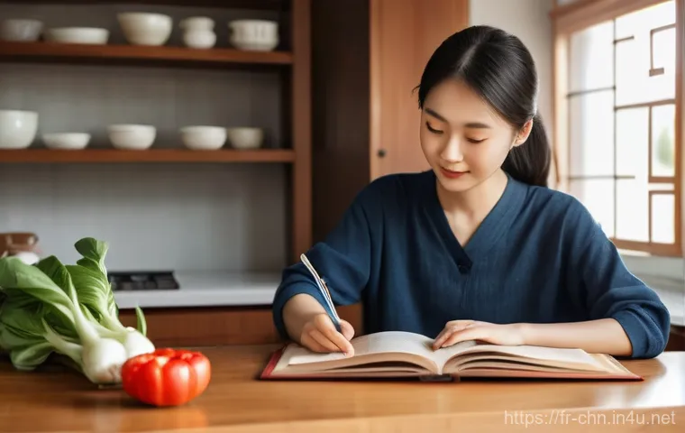 중국어 공부 루틴 만들기 - **Prompt: Engaging with Digital Learning Tools**
    "A bright, clean image of a young adult (appear...